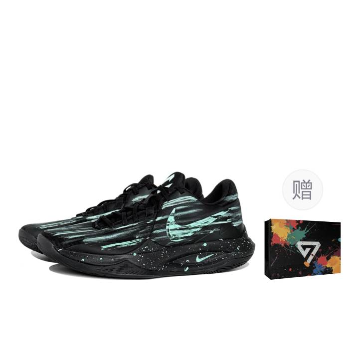 Nike Nike Precision 6 Flowing Light Phantom, Ink Splatter, Ji7 Huo Creation Low top Basketball Shoes Men's