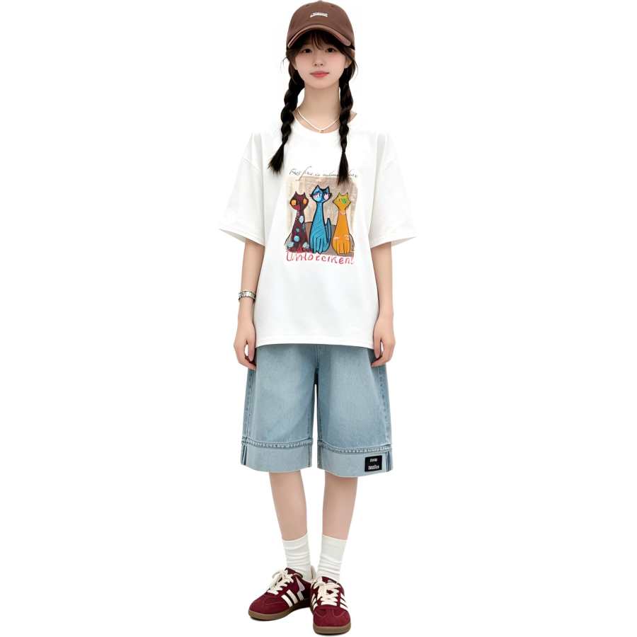 TNTX Kids Casual Sportswear Crew Neck Thin Non Stretch