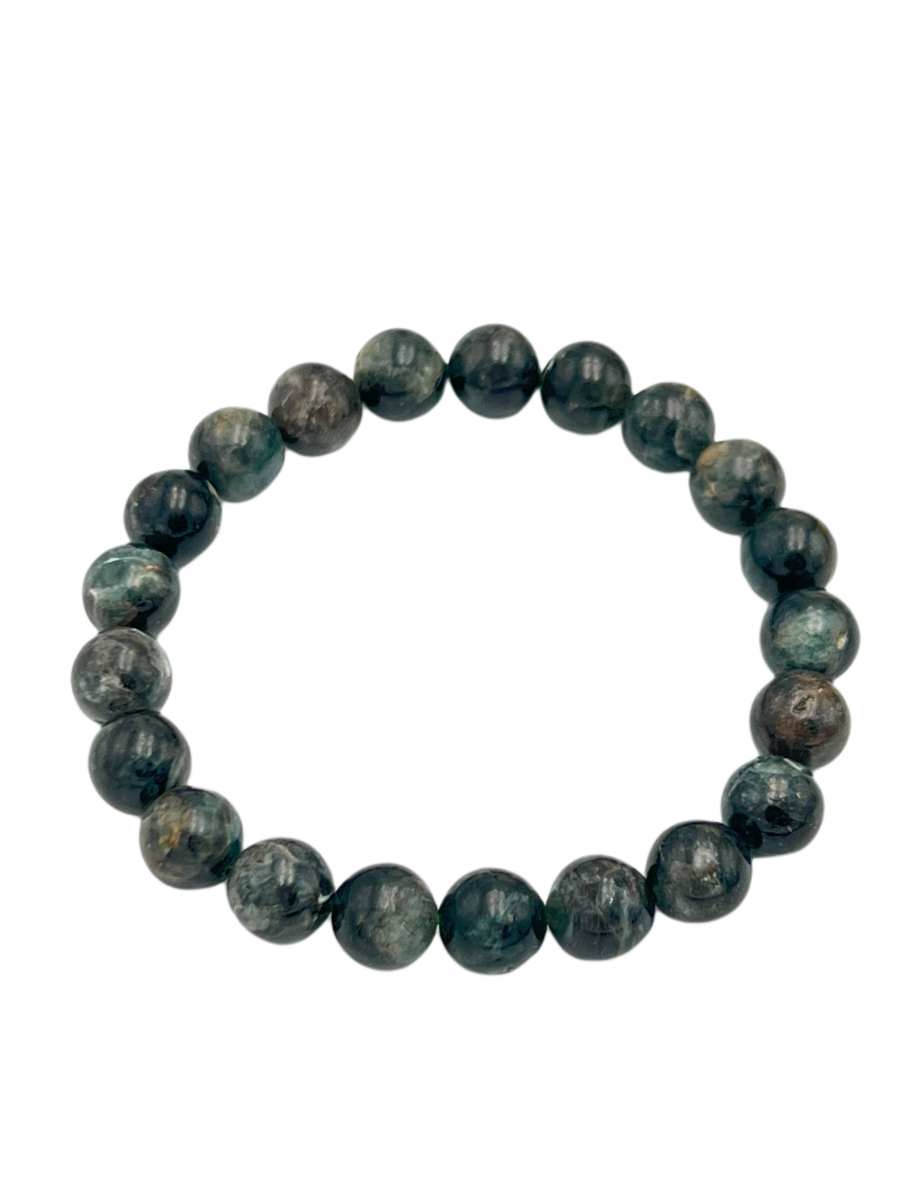 PAUL COSTELLOE Jasper Natural Green Ghost Green Blue Crystal Beaded Bracelet Women's