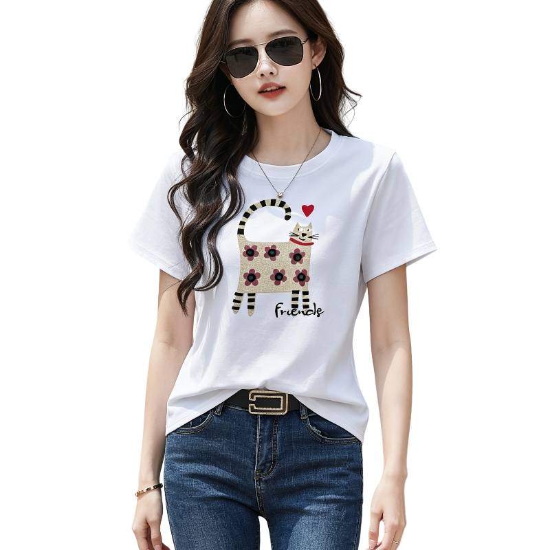 SIXUSICHOU Regular Sleeve T Shirt Women's