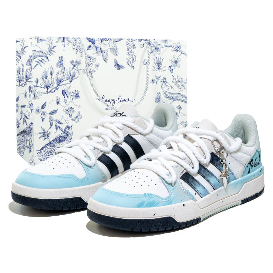 Adidas Adidas Slip Resistant, Abrasion Resistant, Lightweight Low top Skateboard Shoes Unisex Cyan Shopping Bag