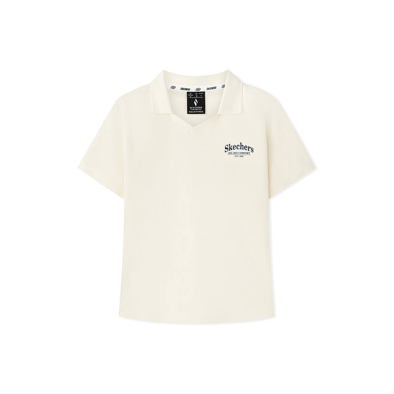 Skechers Polo Shirt Women's Marshmallow White