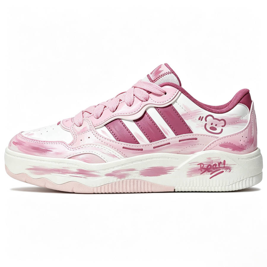 Adidas Adidas LITE SHUFFLE Low top Skateboard Shoes Women's Pink White