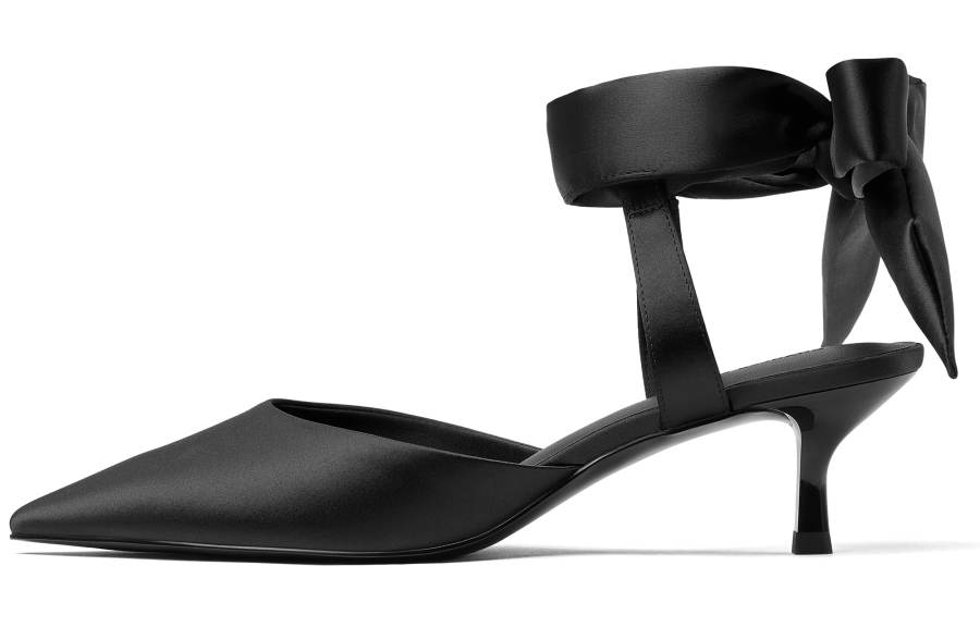 CHARLES&KEITH Small Ck Fabric One Strap Sandals 5CM Women's