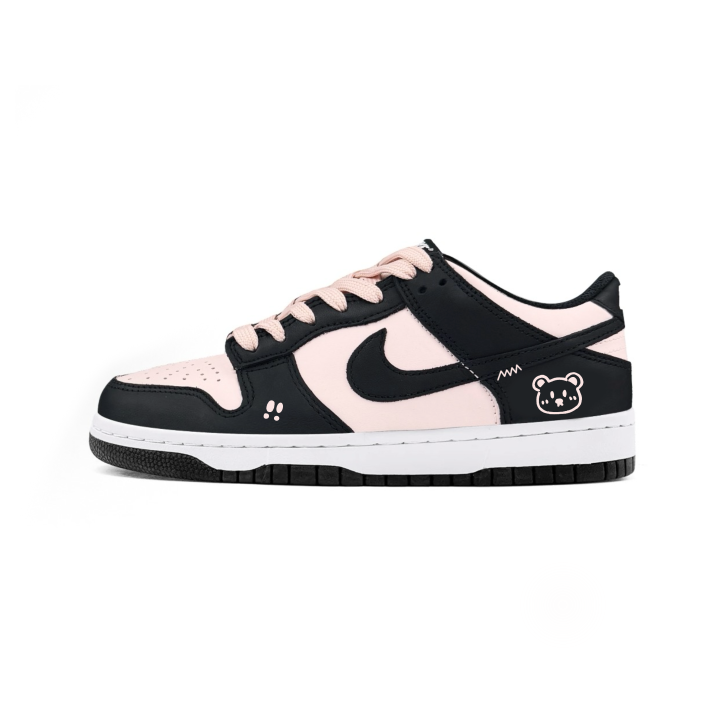 Nike Nike Dunk Slip Resistant, Abrasion Resistant, Breathable Low top Skateboard Shoes Women's Black Pink