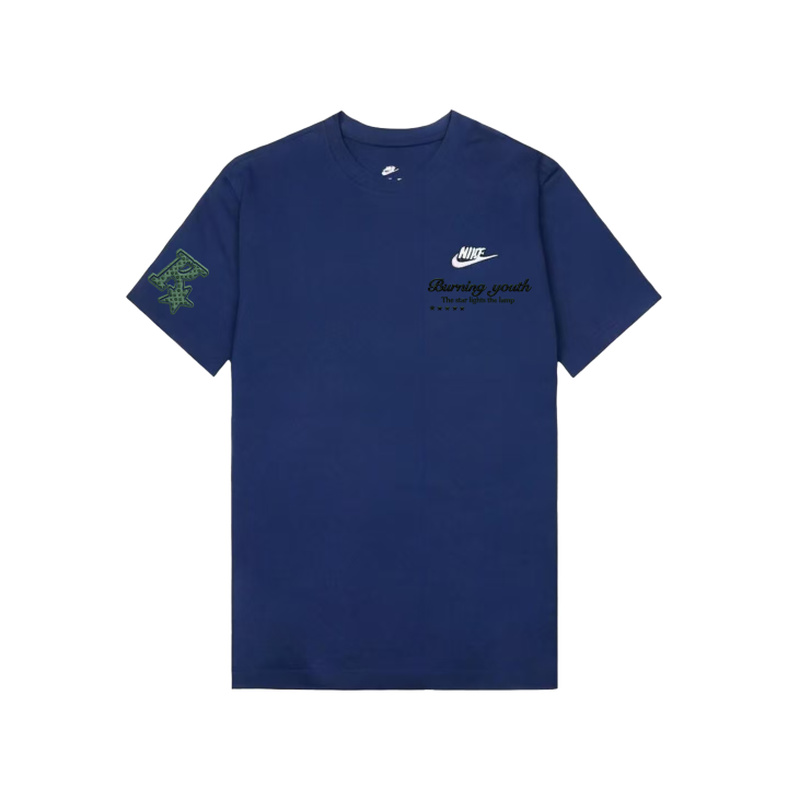 Nike Nike Sportswear T Shirts Unisex Dark Navy Blue Crew Neck Moderate