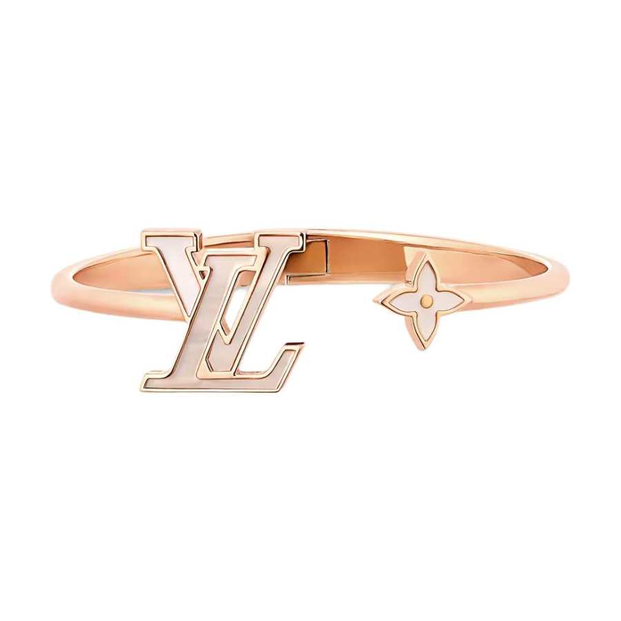 LOUIS VUITTON Resin Bangles Women's Pink Gold