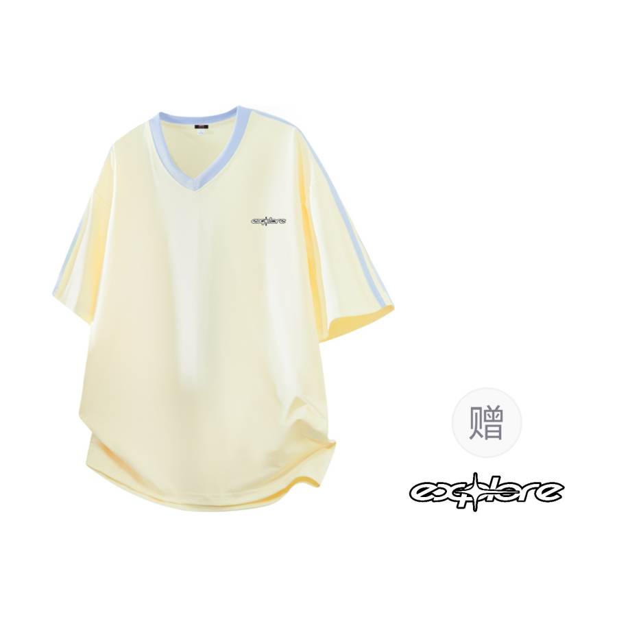 BALENO T Shirts Women's V Neck Thin Straight Fit