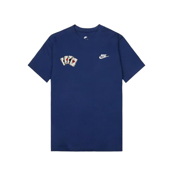 Nike Nike Sportswear T Shirts Unisex Dark Navy Blue Crew Neck Moderate