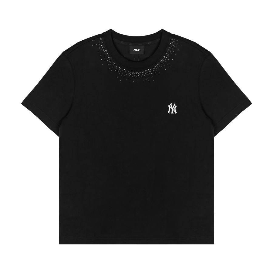 MLB T Shirts Unisex New York Yankees/Black Crew Neck Moderate Straight Fit