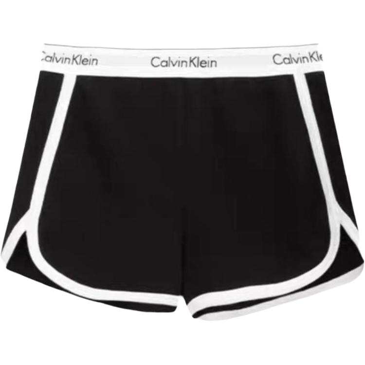 CALVIN KLEIN Modern Gravity Band Casual Shorts Women's Space Black