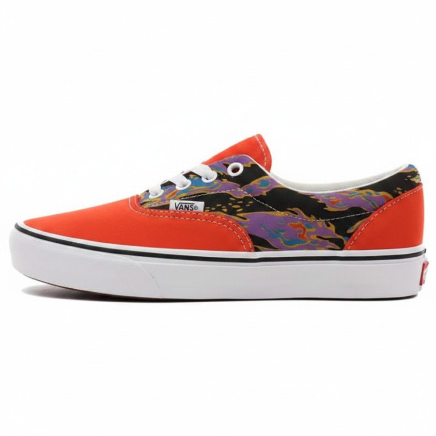 Vans Vans Era Canvas Skateboard Shoes Men's Orange Red