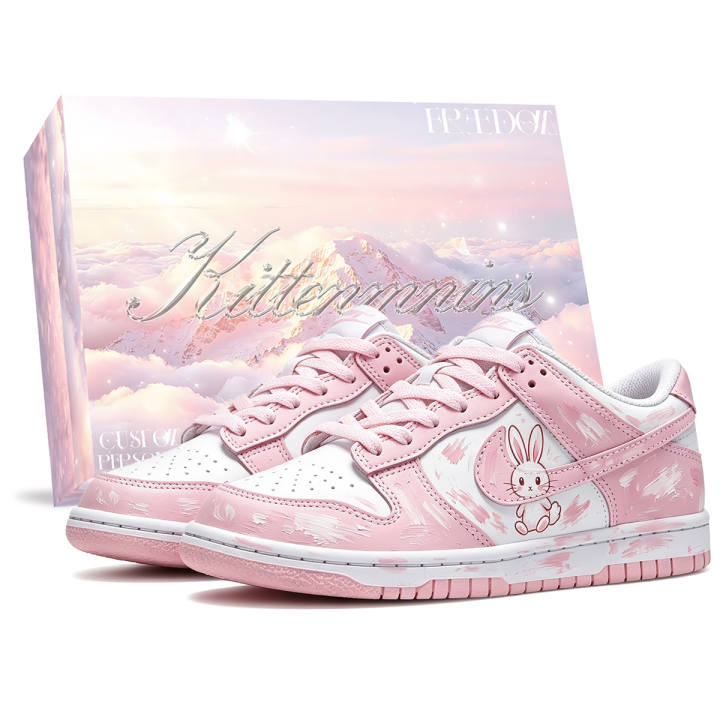 Nike Nike Dunk Skateboard Shoes Women's Pink White