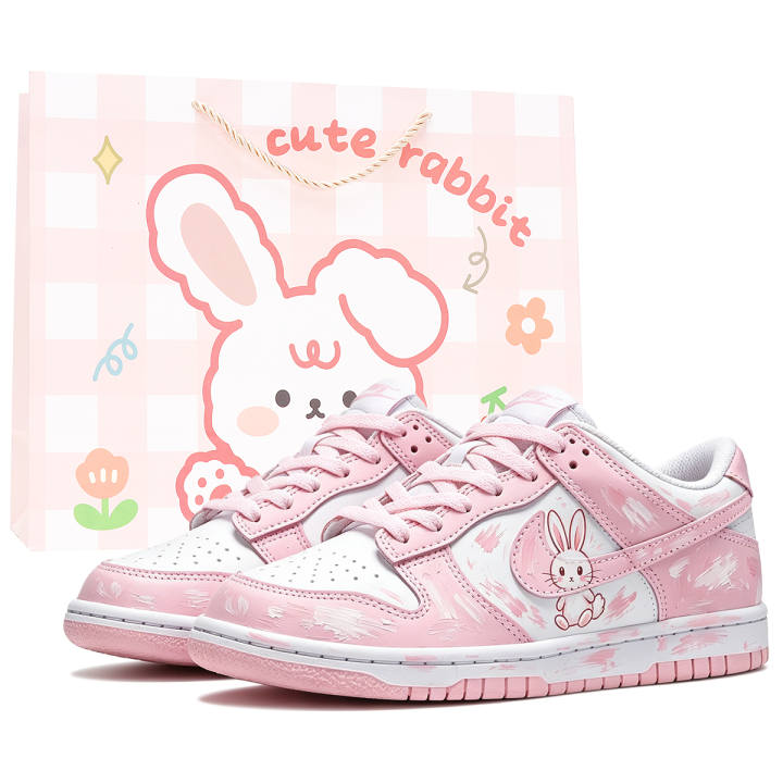Nike Nike Dunk Skateboard Shoes Women's Pink White