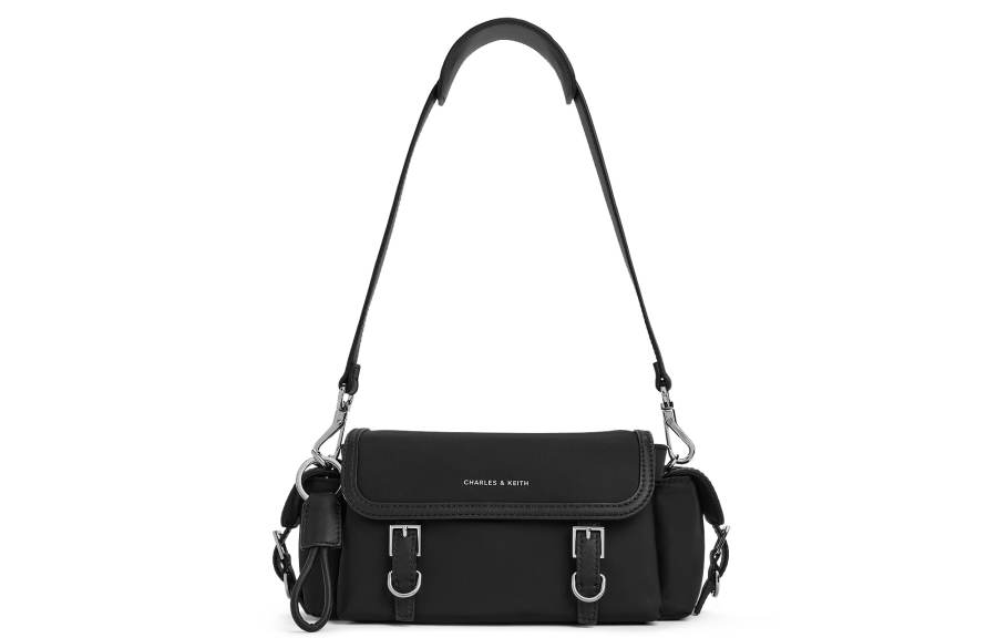 CHARLES&KEITH Recycled Leather Shoulder Bag Regular Women's