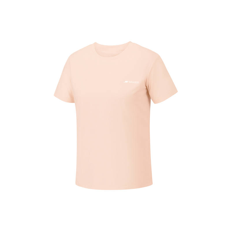 Skechers T Shirts Women's Cloud Pink/053G Crew Neck Moderate