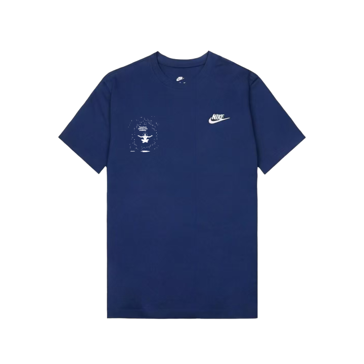 Nike Nike Sportswear T Shirts Unisex Dark Navy Blue Crew Neck Moderate