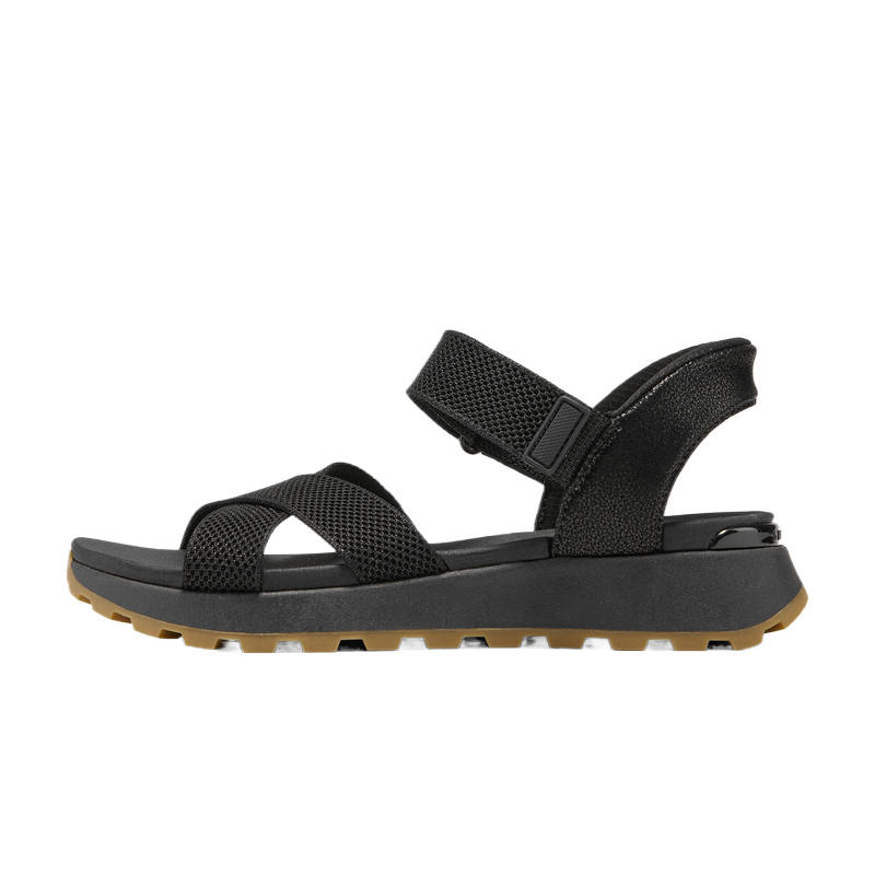 Skechers SPORT COMFORT Fabric Beach Sandals Women's Black