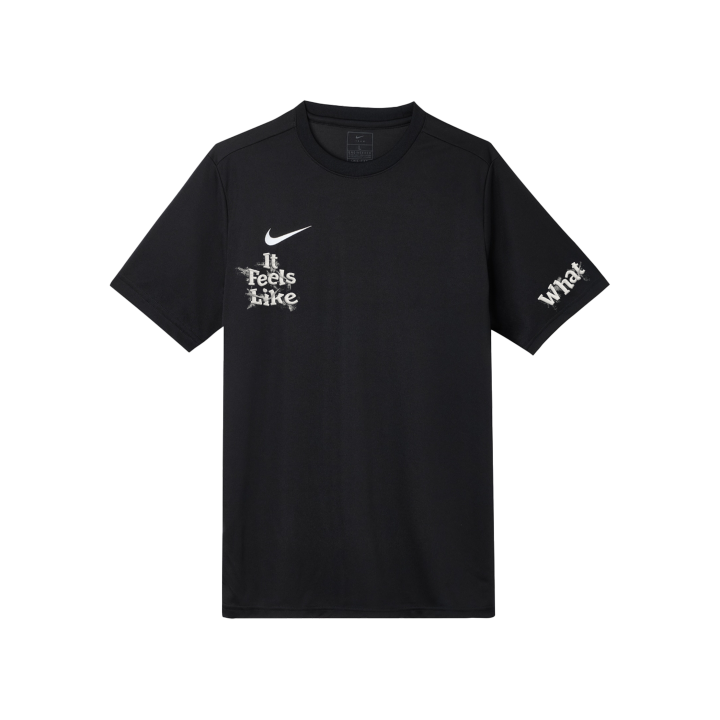 Nike Nike Dri Fit T Shirts Unisex Black Crew Neck Moderate