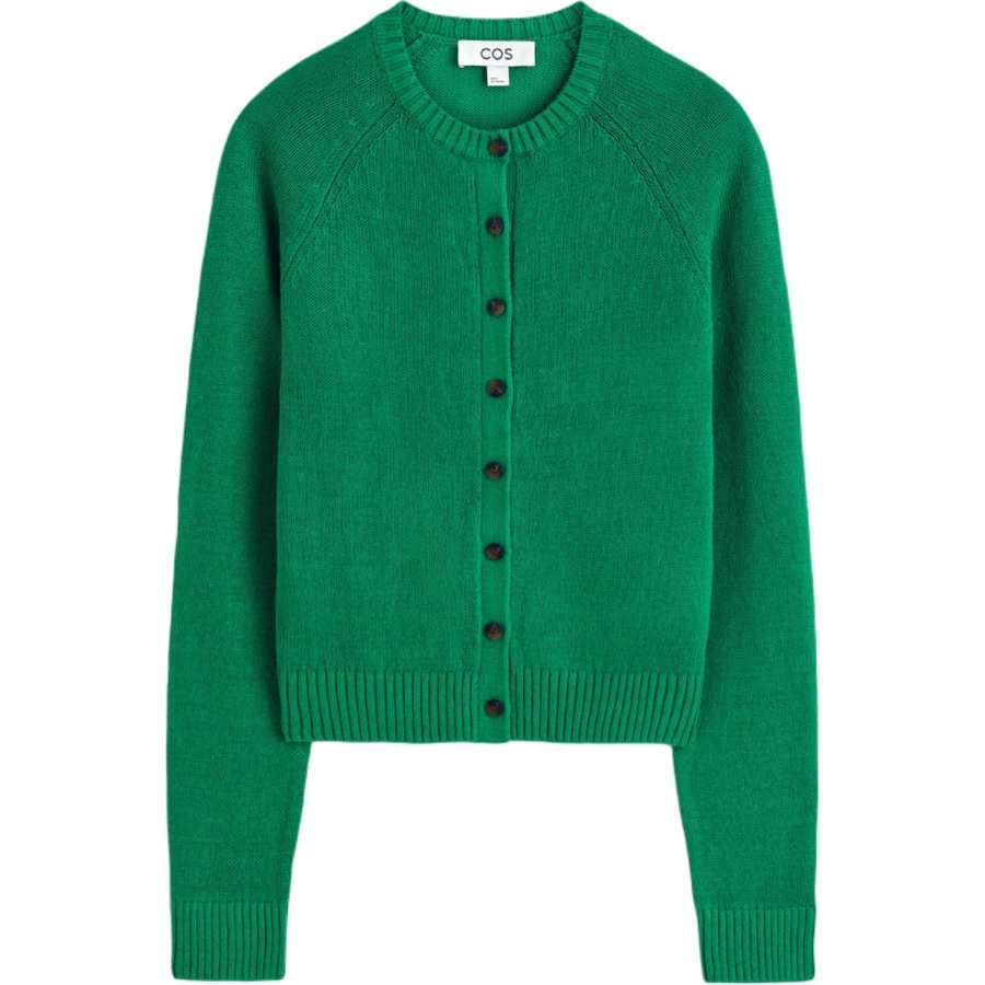 COS Knitwear Women's Green Moderate Cardigan