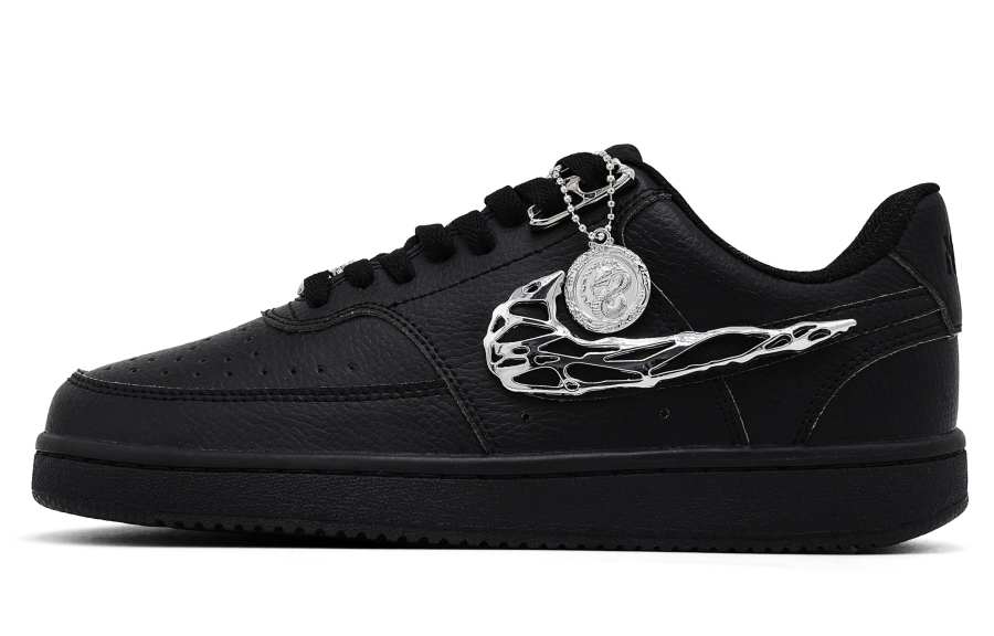 Nike Nike Court Vision 1 Liquid Metal Slip Resistant Cushioning Abrasion Resistant Low top Skateboard Shoes Unisex