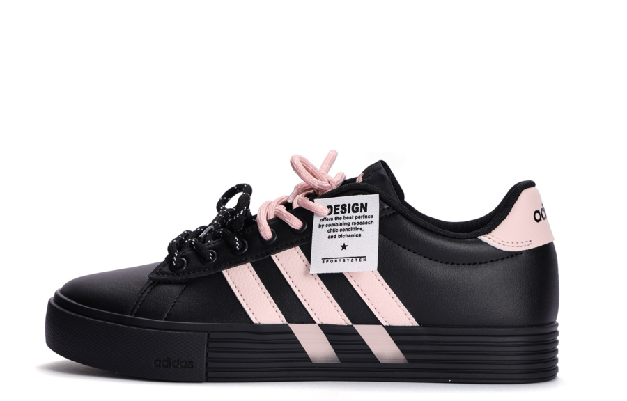 Adidas Adidas Daily 4.0 Coverage Slip Resistant Cushioning Low top Skateboard Shoes Unisex Black Pink