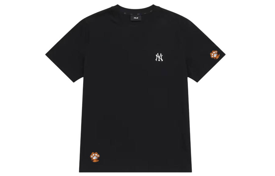 MLB MLB T Shirts Unisex Black Crew Neck Straight Fit