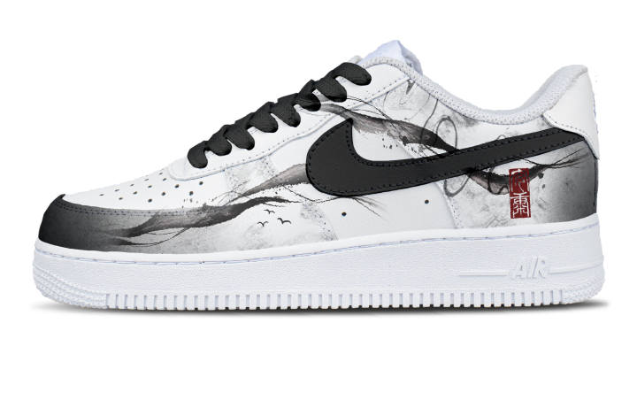 Nike Nike Air Force 1 Leather Slip Resistant And Breathable Low top Skateboard Shoes Unisex White