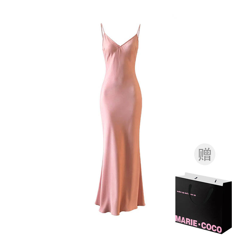 MARIE·COCO Slip Dresses Women's Slip Dress Camisole Moderate Long Skirt