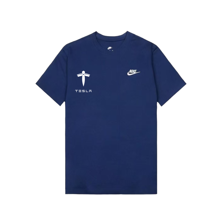 Nike Nike Sportswear T Shirts Unisex Dark Navy Blue Crew Neck Moderate
