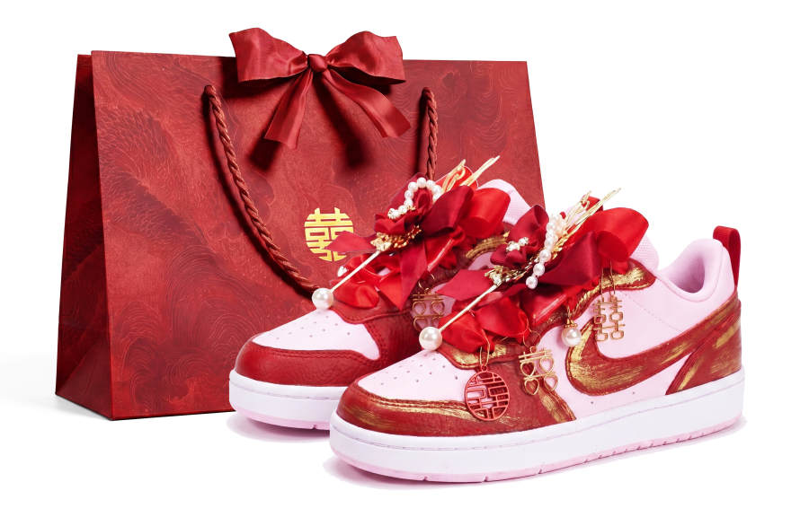 Nike Nike Court Borough Red Pink Beauty Low top Skateboard Shoes Women's Red