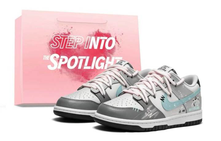 Nike Nike Dunk Couple's Leather Abrasion Resistant Low top Skateboard Shoes Unisex Gray
