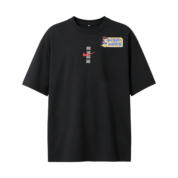 Nike Nike Sportswear T Shirts Unisex Black Crew Neck Straight Fit