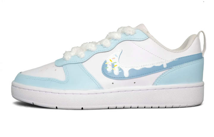 Nike Nike Court Borough Leather Low top Kids' Skateboarding Shoes Blue Unisex