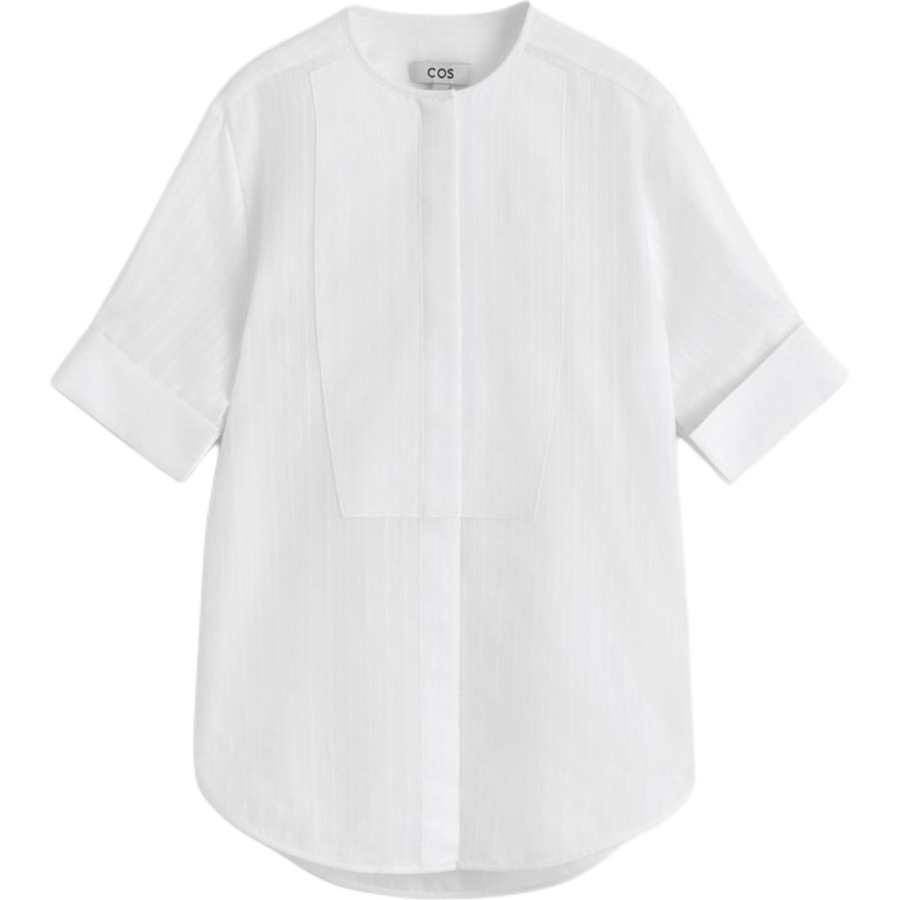 COS Shirts Women's White Crew Neck Thin