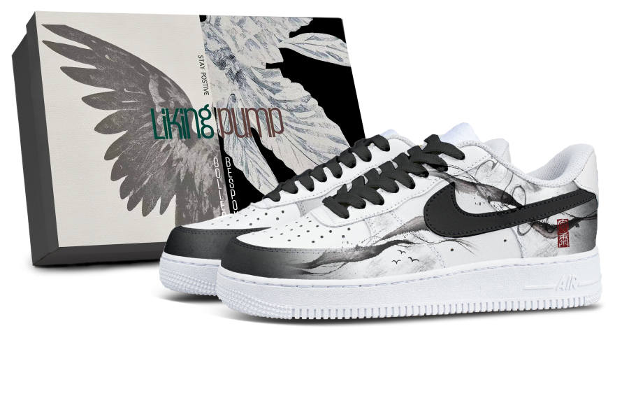 Nike Nike Air Force 1 Leather Slip Resistant And Breathable Low top Skateboard Shoes Unisex White