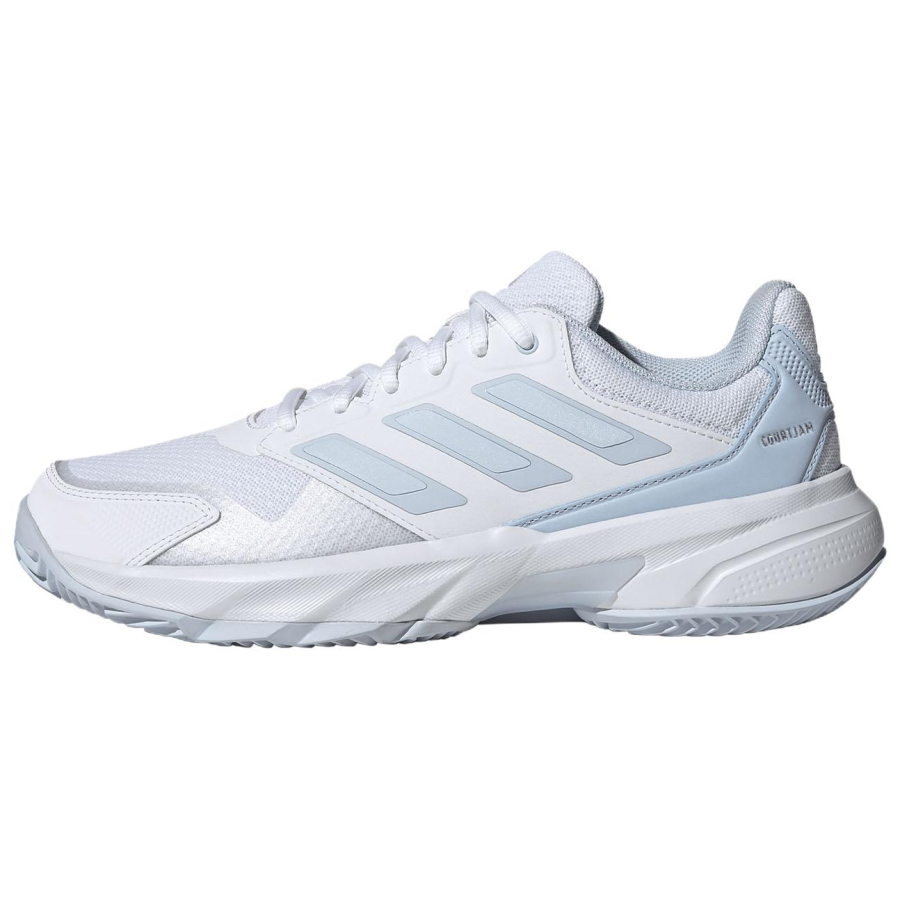 Adidas Adidas CourtJam Control 3 Breathable Abrasion Resistant Rebound Support Low top Tennis Shoes Women's White
