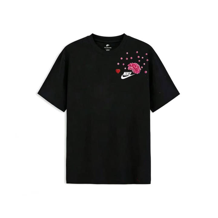 Nike Nike Sportswear T Shirts Unisex Black Crew Neck Moderate Straight Fit