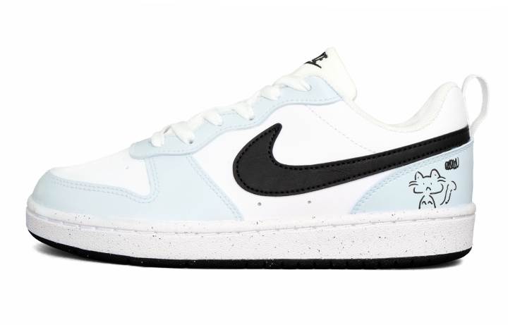 Nike Nike Court Borough Leather Low top Kids' Skateboarding Shoes Blue Unisex