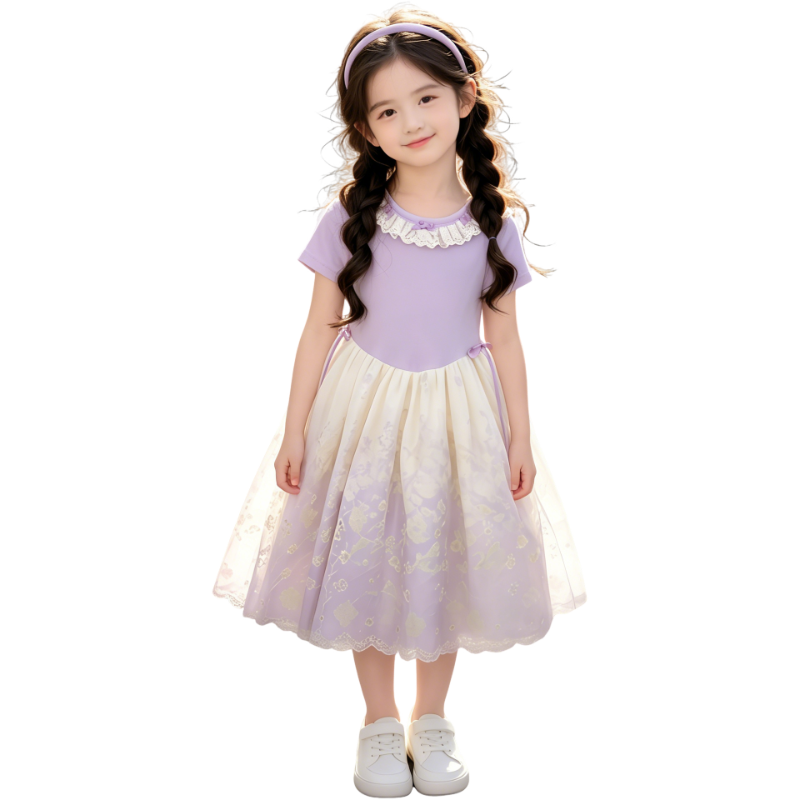 YALU Grade School Dresses Camisole Moderate Midi Skirt
