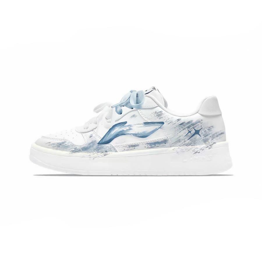 Li-Ning Li Ning Floating Boat Cushioning Abrasion Resistant Low top Skateboard Shoes Unisex Ink Blue