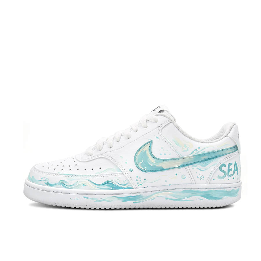Nike Nike Court Vision 1 Daojishi Manufacturing, Langyu Leather Slip Resistant Abrasion Resistant Low top Skateboard Shoes