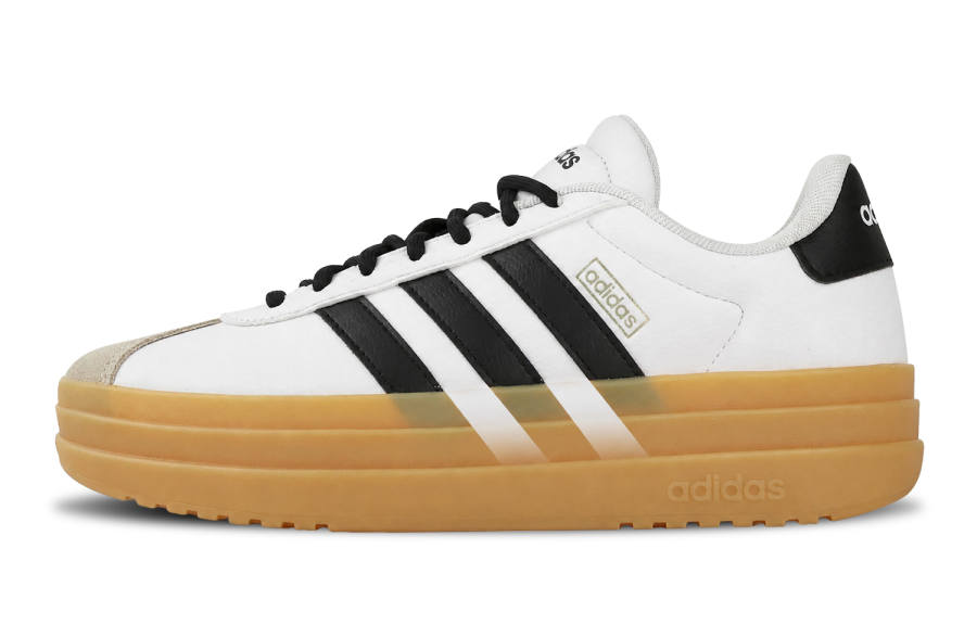 Adidas Adidas VL Court Bold Black White Caramel Low top Skateboard Shoes Women's White