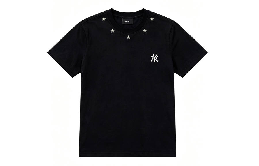 MLB MLB T Shirts Unisex Black Crew Neck Thin