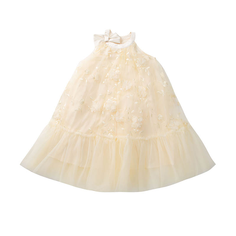 YALU Grade School Dresses Crew Neck Moderate Midi Skirt