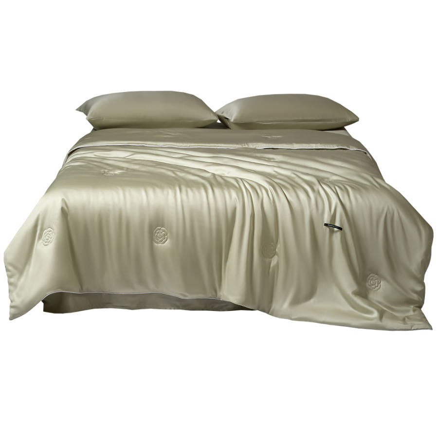 YALU Type B Tencel Dual Tone Air Conditioning Quilt Summer Thin Blanket Comforter Insert Starry Field Summer Cool Quilt