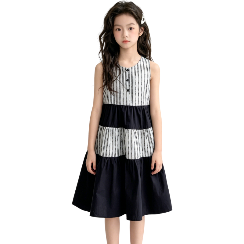 YALU Grade School Dresses Camisole Moderate Midi Skirt