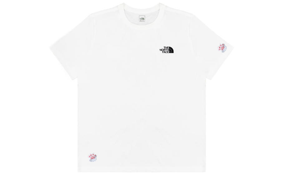 THE NORTH FACE T Shirts Unisex White Crew Neck Straight Fit