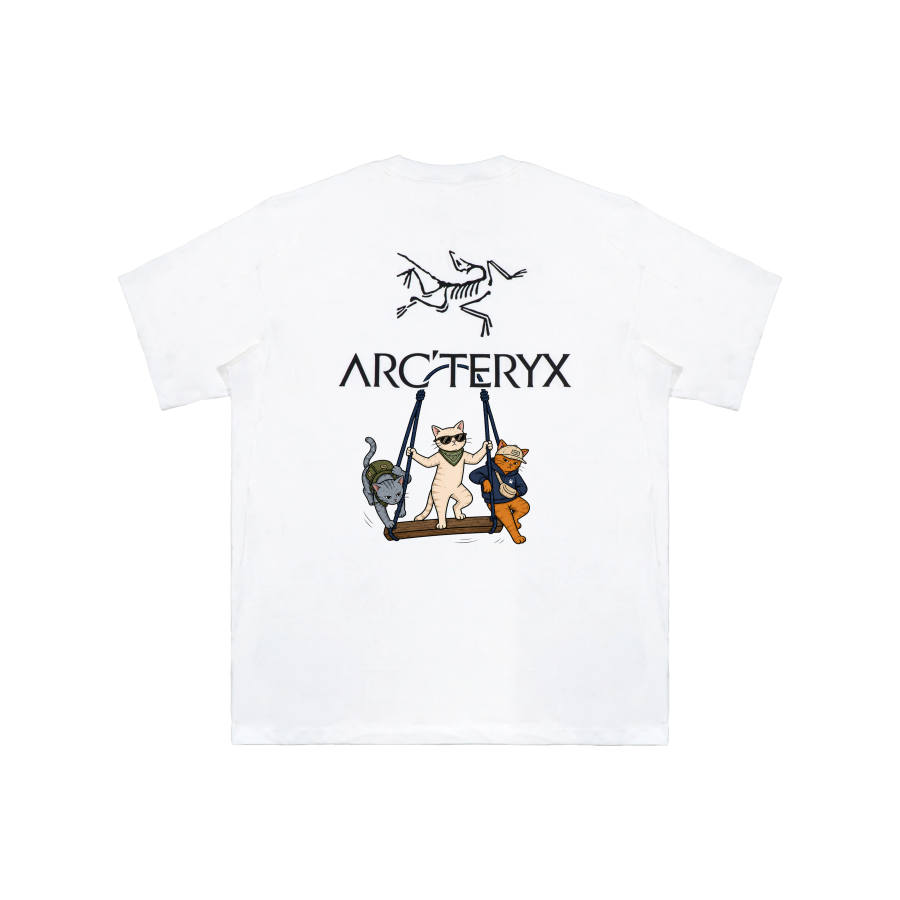 Arcteryx KRAGG T Shirts Unisex White International, Suggestion Size Small Crew Neck Thin