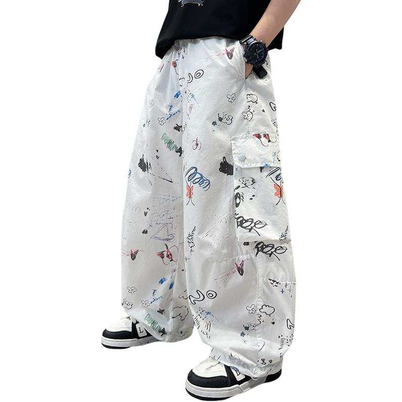 TNTX TNTX Kids Knitted Sweatpants Thin Non Stretch
